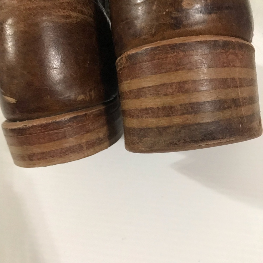 Frye Campus Brown Leather Women's Riding Boots Size 9M - Picture 8 of 12
